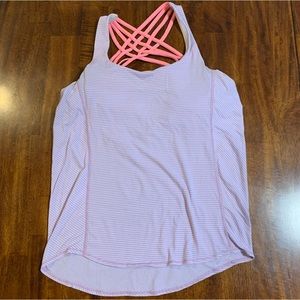 Lululemon sports tank with sports bra 6